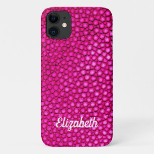 Stingray Skin Hot-roze afdruknaam op maat Case-Mate iPhone Case