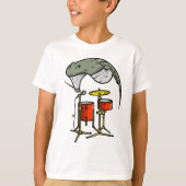 Stingray speelt op de drums t-shirt (Voorkant)