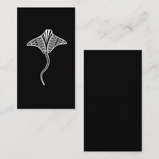 Stingray Tribaal Zee Dierlijk tropisch strand Visitekaartje (Voorkant / Achterkant)