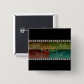 Stingray Vierkante Button 5,1 Cm (Voorkant /achterkant)