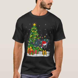 Stingray vislover familie komt overeen met kerstst t-shirt