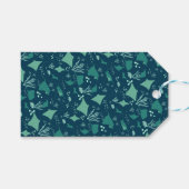 Stingrays en Manta Rays Marine Wildlife Pattern Cadeaulabel (Voorkant (Horizontaal))