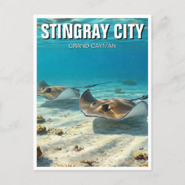 Stingrays in Grand Cayman Reizen Briefkaart