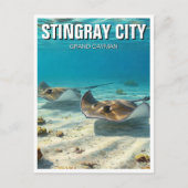 Stingrays in Grand Cayman Reizen Briefkaart (Voorkant)