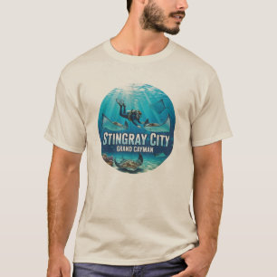 Stingrays in Grand Cayman Reizen T-shirt