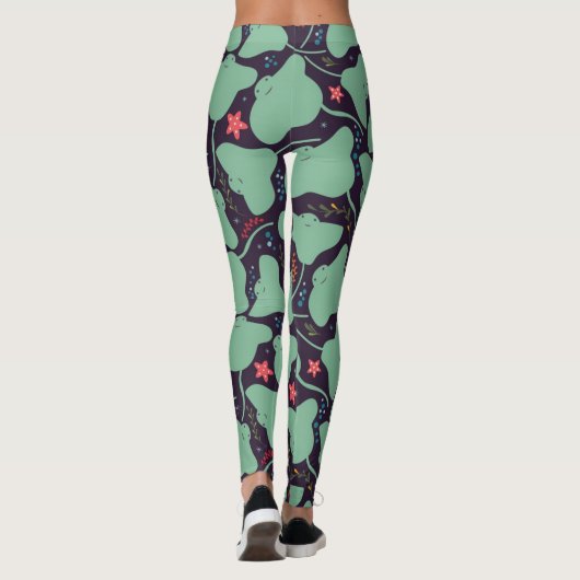 Stingrays Patroon Leggings (Achterkant)