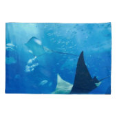 Stingrays Underwater Ocean Design on Pillowcases Kussensloop (Achterkant)