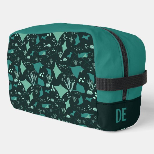 Stingrays Underwater Sea Life Personalised Toilettasje (Linkerhoek)
