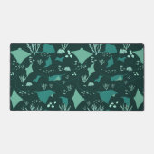 Stingrays zwemmen onder water, koele oceaan thema bureaumat (Voorkant)