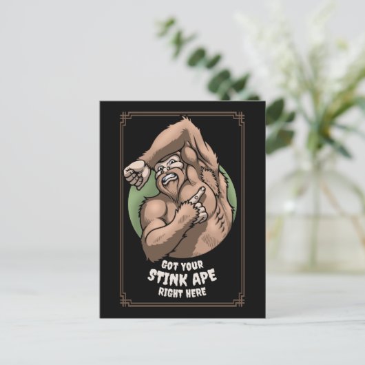Stink Ape Briefkaart (Staand voorkant)