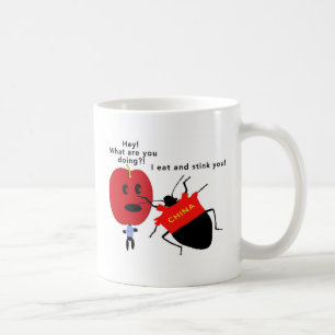 Stink Bug Apple Coffee Mok
