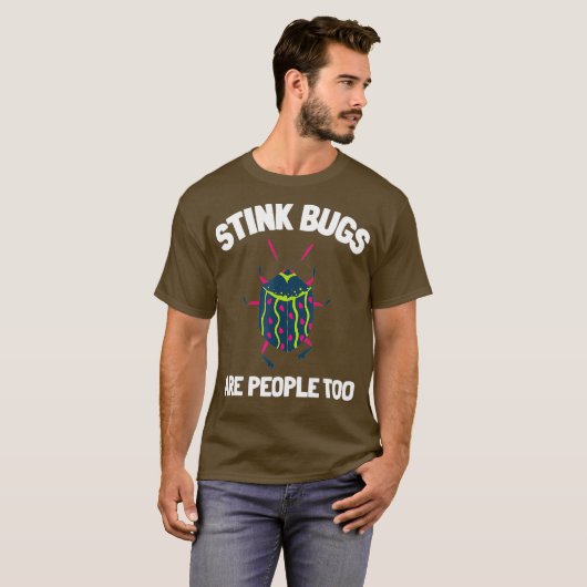 Stink Bug Beetle and Halyomorpha Halys T-shirt (Voorkant volledig)