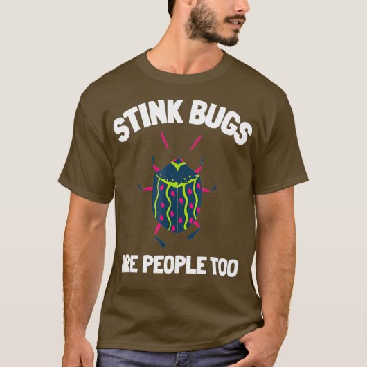 Stink Bug Beetle and Halyomorpha Halys T-shirt (Voorkant)