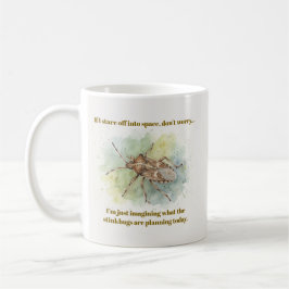 Stink bug Gifts Funny Brown Marmorated Stinkbug  Koffiemok