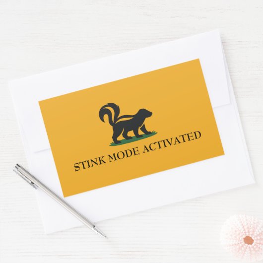 Stink Mode Activated Rechthoekige Sticker (Envelop)