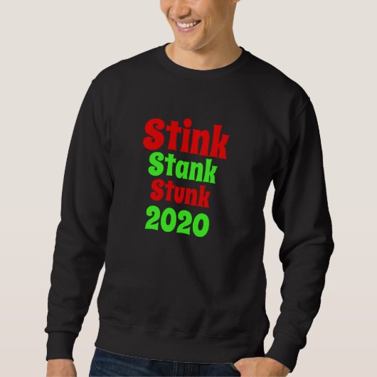 Stink Stank Stunk 2020 Funny Kerstpyjama Trui (Voorkant)