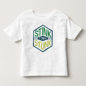Stink Stank Stunk Badge Kinder Shirts (Voorkant)