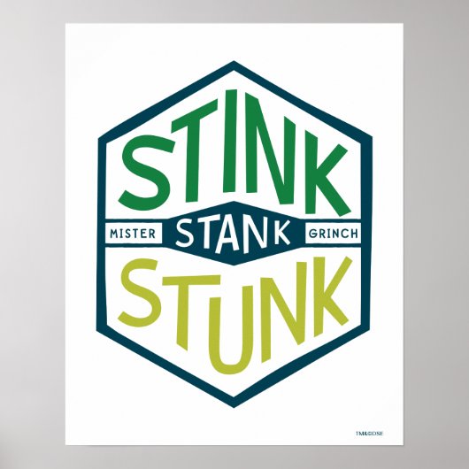 Stink Stank Stunk Badge Poster (Voorkant)