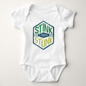Stink Stank Stunk Badge Romper (Voorkant)