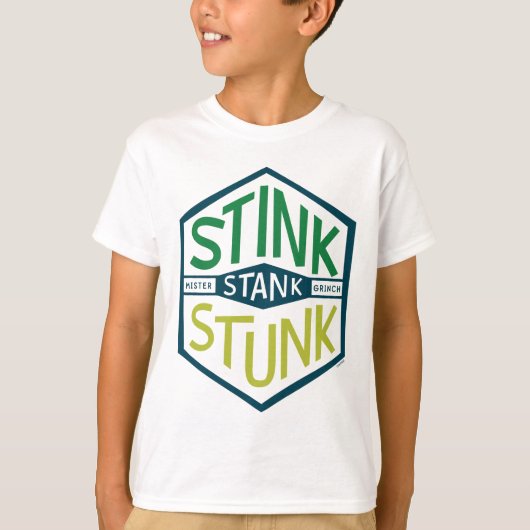 Stink Stank Stunk Badge T-shirt (Voorkant)