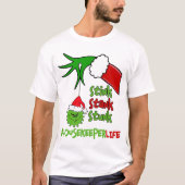 Stink Stank Stunk Funny Kerstmis T-shirt (Voorkant)