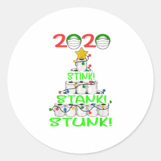 Stink Stank Stunk Funny Quarantine 2020 Ronde Sticker