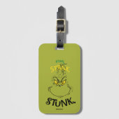 Stink Stank Stunk Mister Grinch Quote Bagagelabel (Voorkant (verticaal))