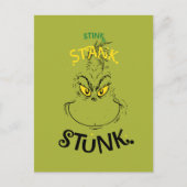 Stink Stank Stunk Mister Grinch Quote Briefkaart (Voorkant)