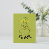 Stink Stank Stunk Mister Grinch Quote Briefkaart (Staand voorkant)