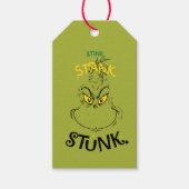 Stink Stank Stunk Mister Grinch Quote Cadeaulabel (Voorkant)