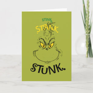 Stink Stank Stunk Mister Grinch Quote Kaart