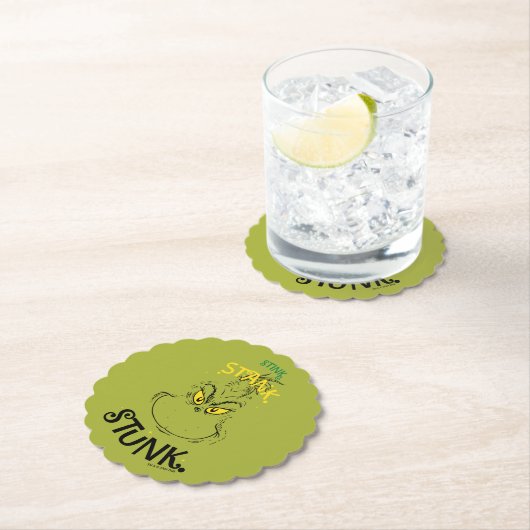 Stink Stank Stunk Mister Grinch Quote Kartonnen Onderzetters (Insitu)