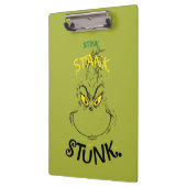 Stink Stank Stunk Mister Grinch Quote Klembord (Links)