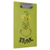 Stink Stank Stunk Mister Grinch Quote Klembord (Rechts)