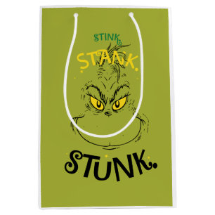 Stink Stank Stunk Mister Grinch Quote Medium Cadeauzakje