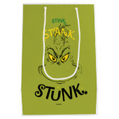 Stink Stank Stunk Mister Grinch Quote Medium Cadeauzakje (Achterkant)