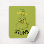 Stink Stank Stunk Mister Grinch Quote Muismat (Met muis)