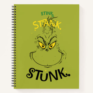 Stink Stank Stunk Mister Grinch Quote Notitieboek