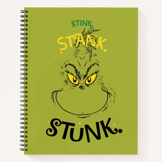 Stink Stank Stunk Mister Grinch Quote Notitieboek (Voorkant)