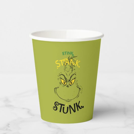 Stink Stank Stunk Mister Grinch Quote Papieren Bekers (Links)