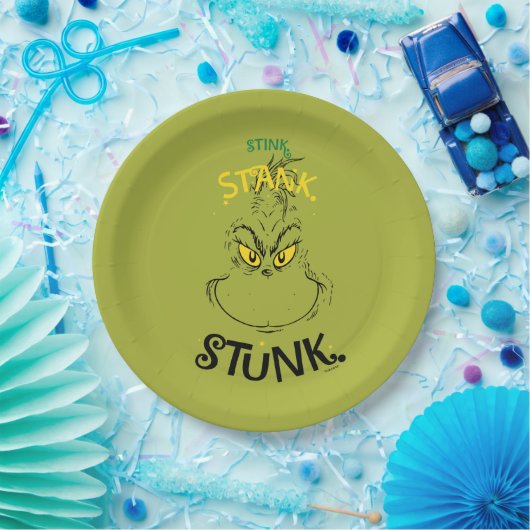 Stink Stank Stunk Mister Grinch Quote Papieren Bordje (Feest)
