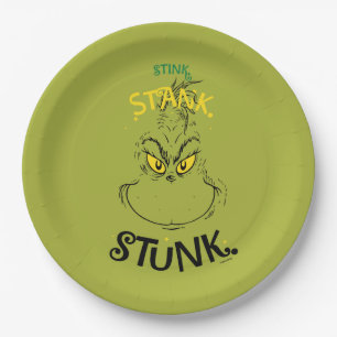 Stink Stank Stunk Mister Grinch Quote Papieren Bordje