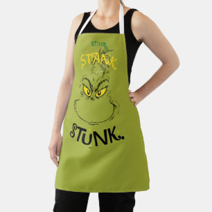 Stink Stank Stunk Mister Grinch Quote Schort