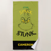Stink Stank Stunk Mister Grinch Quote Strandlaken (Voorkant)