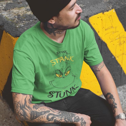 Stink Stank Stunk Mister Grinch Quote T-shirt