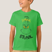 Stink Stank Stunk Mister Grinch Quote T-shirt (Voorkant)