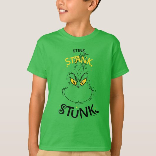 Stink Stank Stunk Mister Grinch Quote T-shirt (Voorkant)