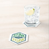 Stink Stonk Stonk Badge Kartonnen Onderzetters (Insitu)