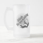 Stink verantwoord Frosted Glass Beer Mok (Links)