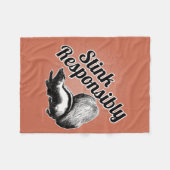 Stink Verantwoordelijk Fleece Deken (Voorkant (Horizontaal))